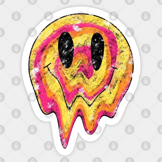 distressed smiley Sticker by Ur Local Hippie